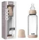 Biberon din sticla anticolici BIBS Blush cu tetina din silicon 3+ luni, 240 ml foto