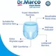Подгузники-трусы для взрослых Dr. Marco Medium, 30 шт. foto