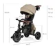 Tricicleta Qplay Comfo Max Coffee foto