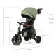 Трёхколёсный велосипед Qplay Comfo Max Olive Green foto