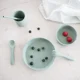 Set de alimentatie din silicon KikkaBoo Platinum Sage, 5 piese foto