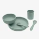 Set de alimentatie din silicon KikkaBoo Platinum Sage, 5 piese foto