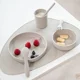 Set de alimentatie din silicon KikkaBoo Platinum Sand, 5 piese foto