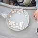 Farfurie din silicon KikkaBoo Platinum Sand foto
