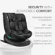 Scaun auto cu isofix i-Size KikkaBoo i-Round Light Grey, 40-150 cm foto