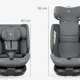 Scaun auto KikkaBoo i-Orbit Light Grey i-Size, 40-150 cm foto