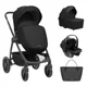 Carucior 3 in 1 KikkaBoo Modena Black foto