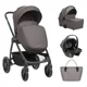 Carucior 3 in 1 KikkaBoo Modena Dark Grey foto