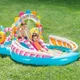 Centrul de joc gonflabil Intex cu topogan si bazin 295x191x130 cm foto