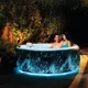 Jacuzzi SPA gonflabil Intex Glow Deluxe, 196х71 cm, 795 l, 4 persoane foto