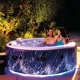 Jacuzzi SPA gonflabil Intex Glow Deluxe, 196х71 cm, 795 l, 4 persoane foto
