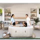 Надувной SPA-джакузи Intex Chevron Deluxe, 173x71 см, 795 л, на 4 человека foto