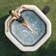 Jacuzzi SPA gonflabil Intex Jet&Bubble Deluxe, 218x71 cm, 1098 l, 6 persoane foto