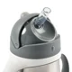 Cana din inox cu pai Beaba Mineral Grey, 250 ml foto