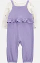 Carter's Set 2 piese Bluzita si salopeta Solid Purple foto
