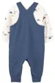 Carter's Set 2 piese Bluzita si salopeta Blue Solid Thermal foto