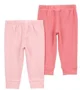 Carter's Set 2 piese Pantaloni Shades of Pink foto