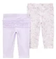 Carter's Set 2 piese Pantaloni Purple-Gray foto