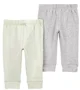 Carter's Set 2 piese Pantaloni Green-Gray foto
