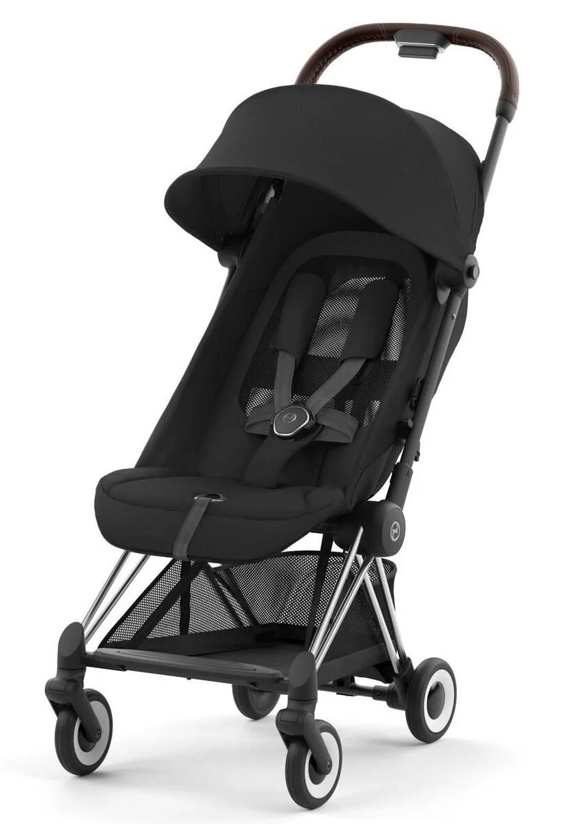 Carucior Cybex Coya Chrome Dark Brown Sepia Black Black foto