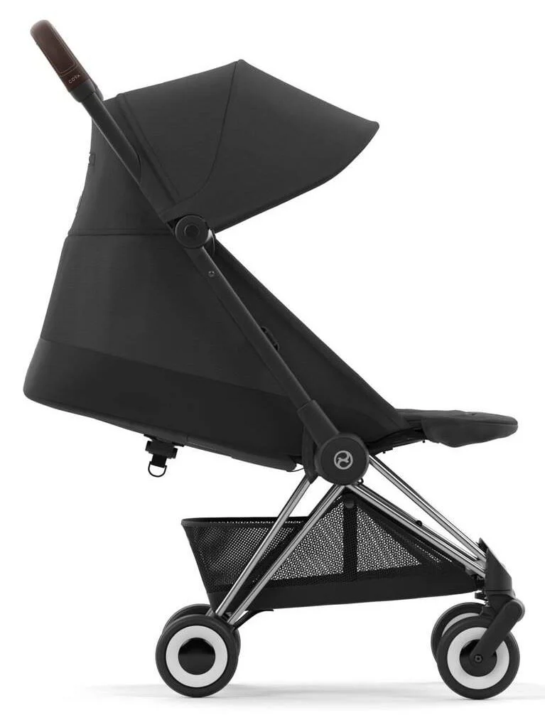 Carucior Cybex Coya Chrome Dark Brown Sepia Black Black foto