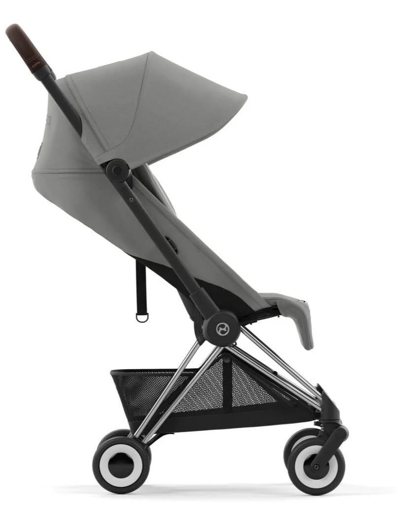 Carucior Cybex Coya Chrome Dark Brown Mirage Grey Dark Grey foto