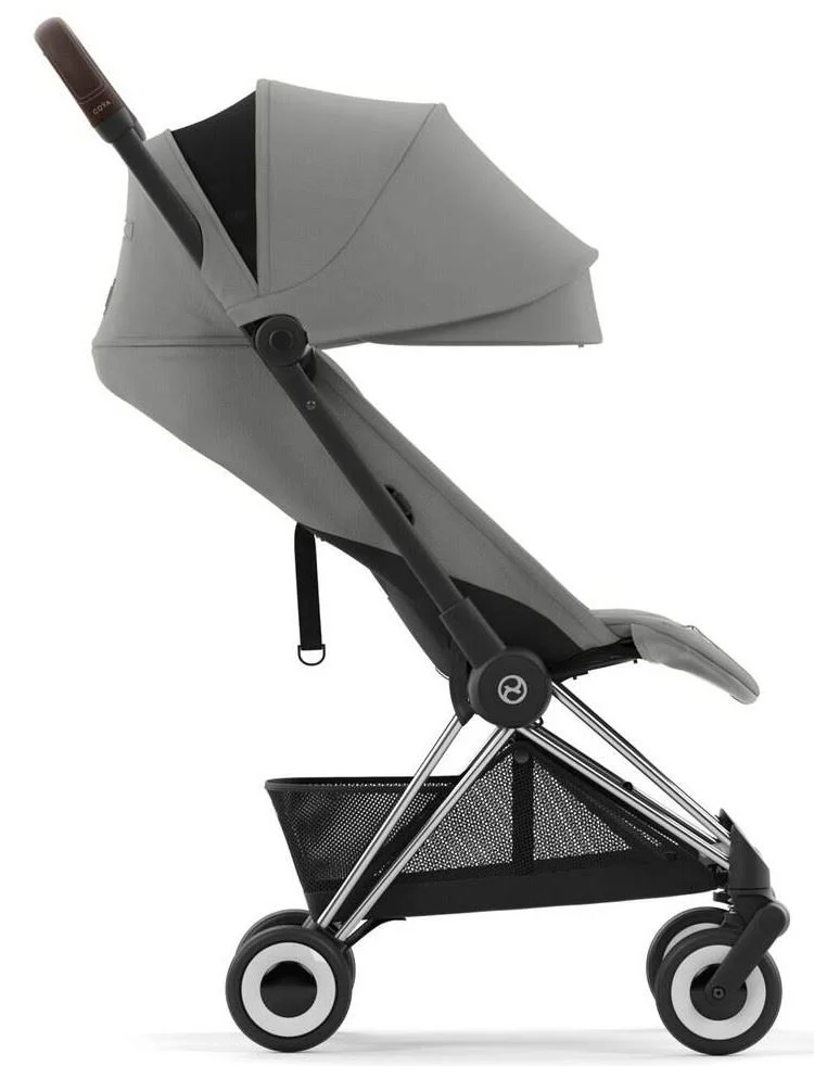 Carucior Cybex Coya Chrome Dark Brown Mirage Grey Dark Grey foto