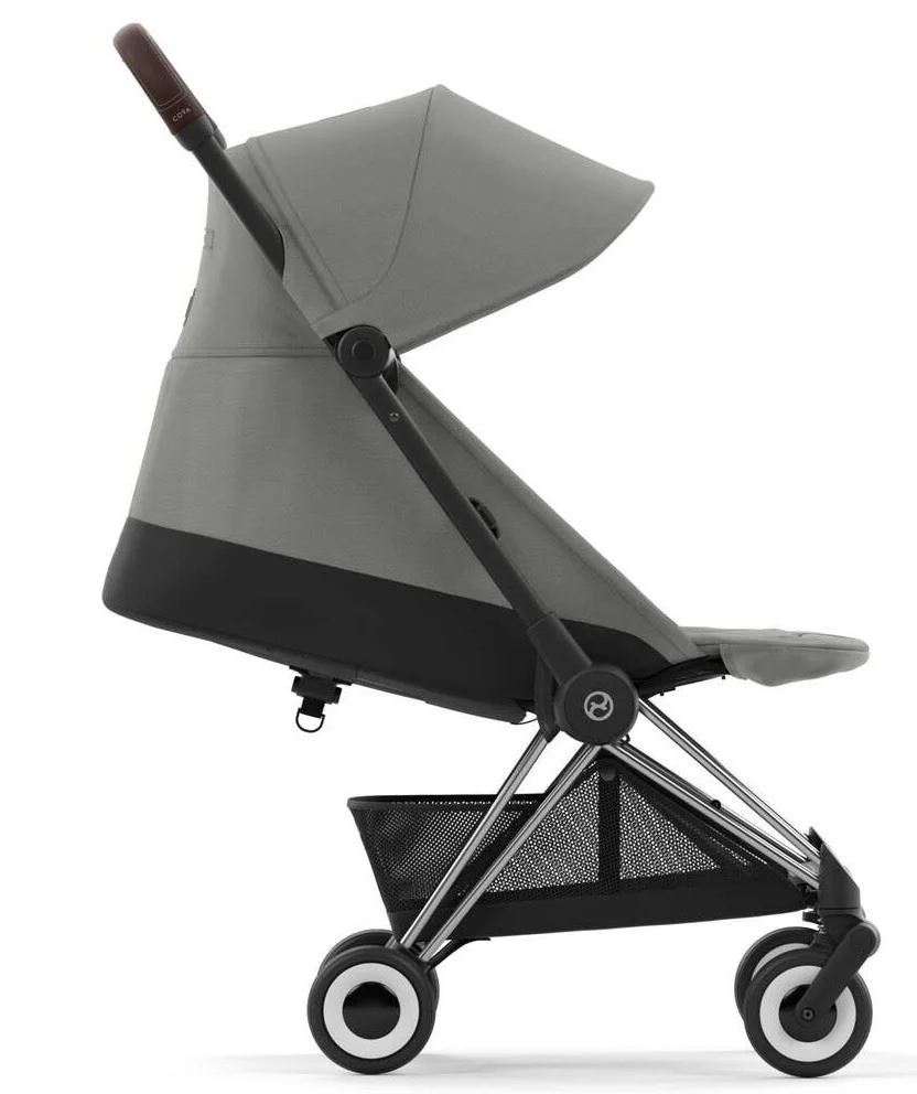 Carucior Cybex Coya Chrome Dark Brown Mirage Grey Dark Grey foto