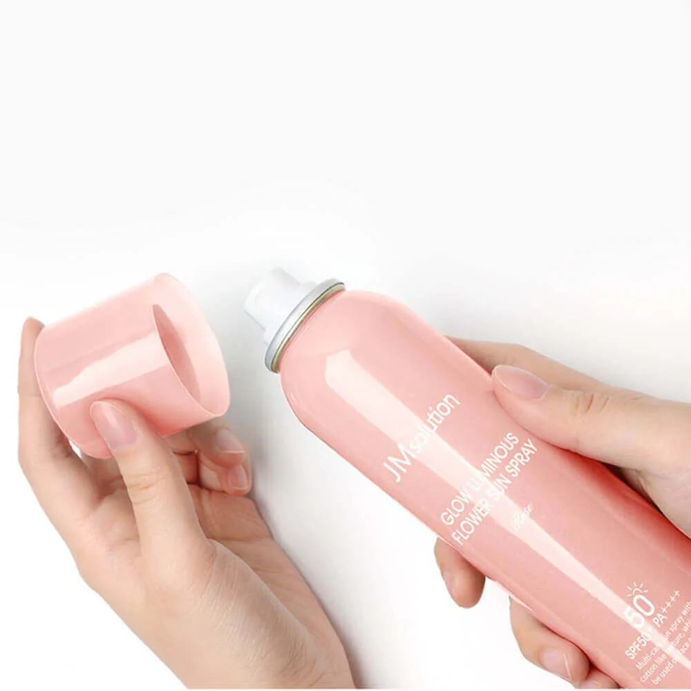 Спрей с солнцезащитой JM Solution Glow Luminous Flower Sun Spray Rose SPF50+, 180 мл foto