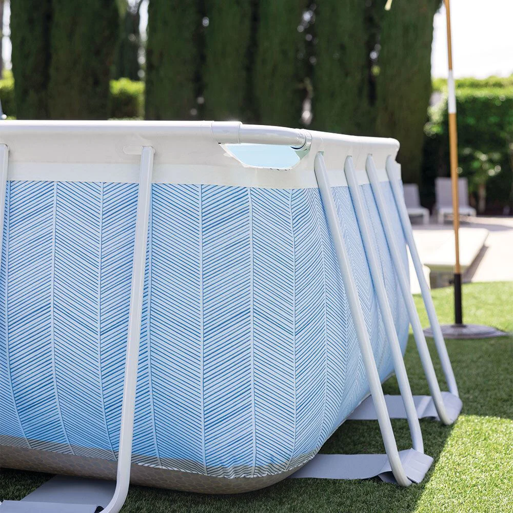 Piscina Intex Chevron prism frame rectangular, 400x200x100 cm, 6836 l, cadru metalic foto