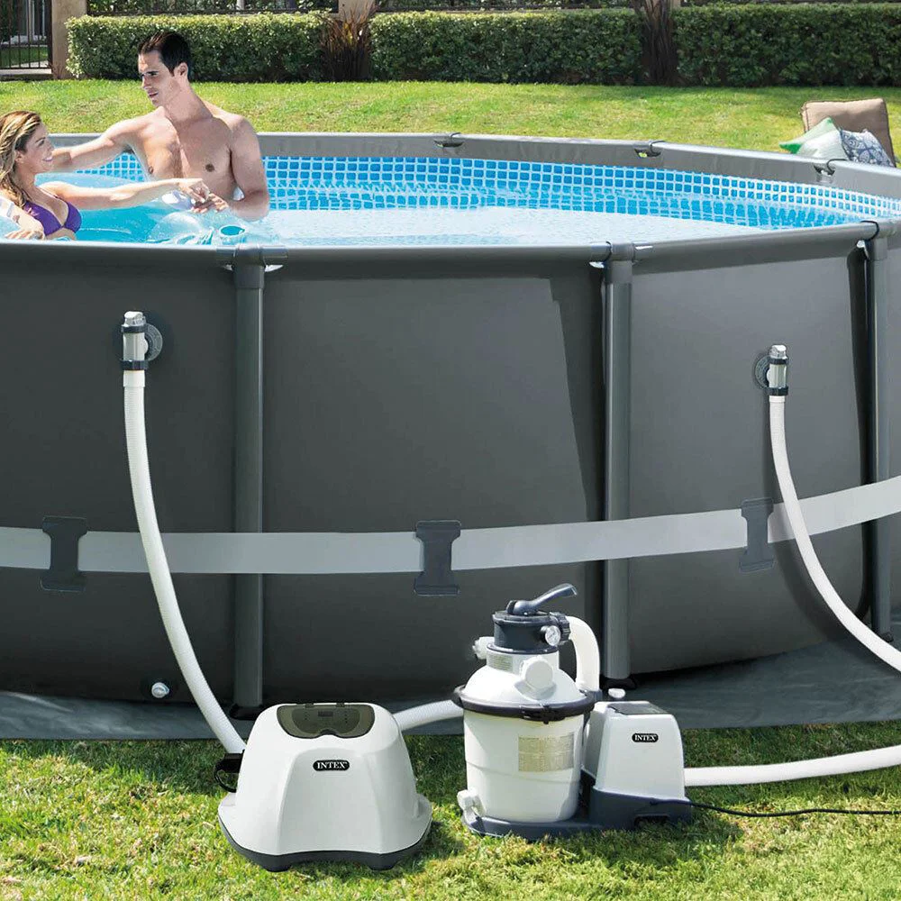 Генератор хлора Intex Krystal Clear QS1200 для бассейнов до 56 800 л, 220–240 В, с таймером foto