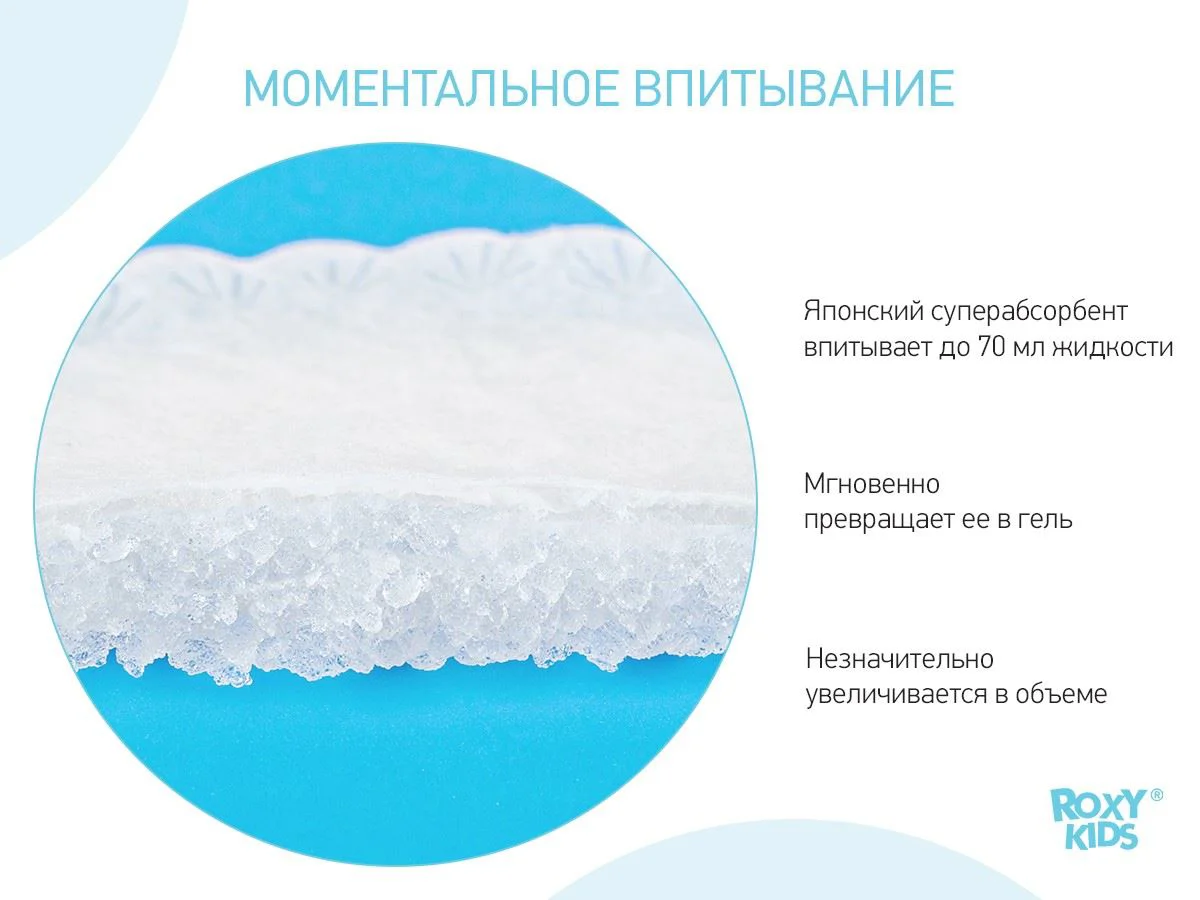 Ультратонкие прокладки для груди Roxy Kids Home&Travel, 36 шт. foto