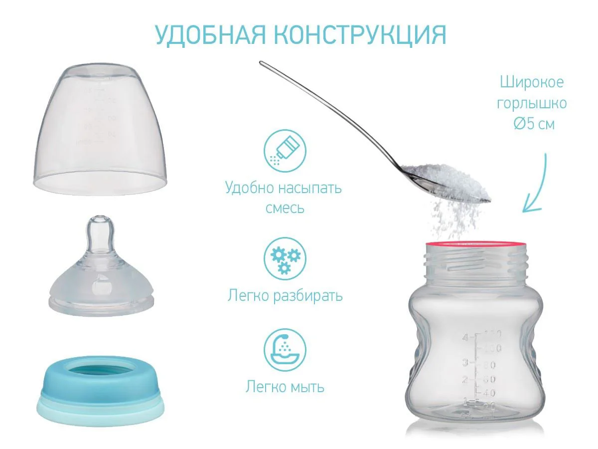 Biberon Roxy Kids cu flux lent (0+ luni), 120 ml foto