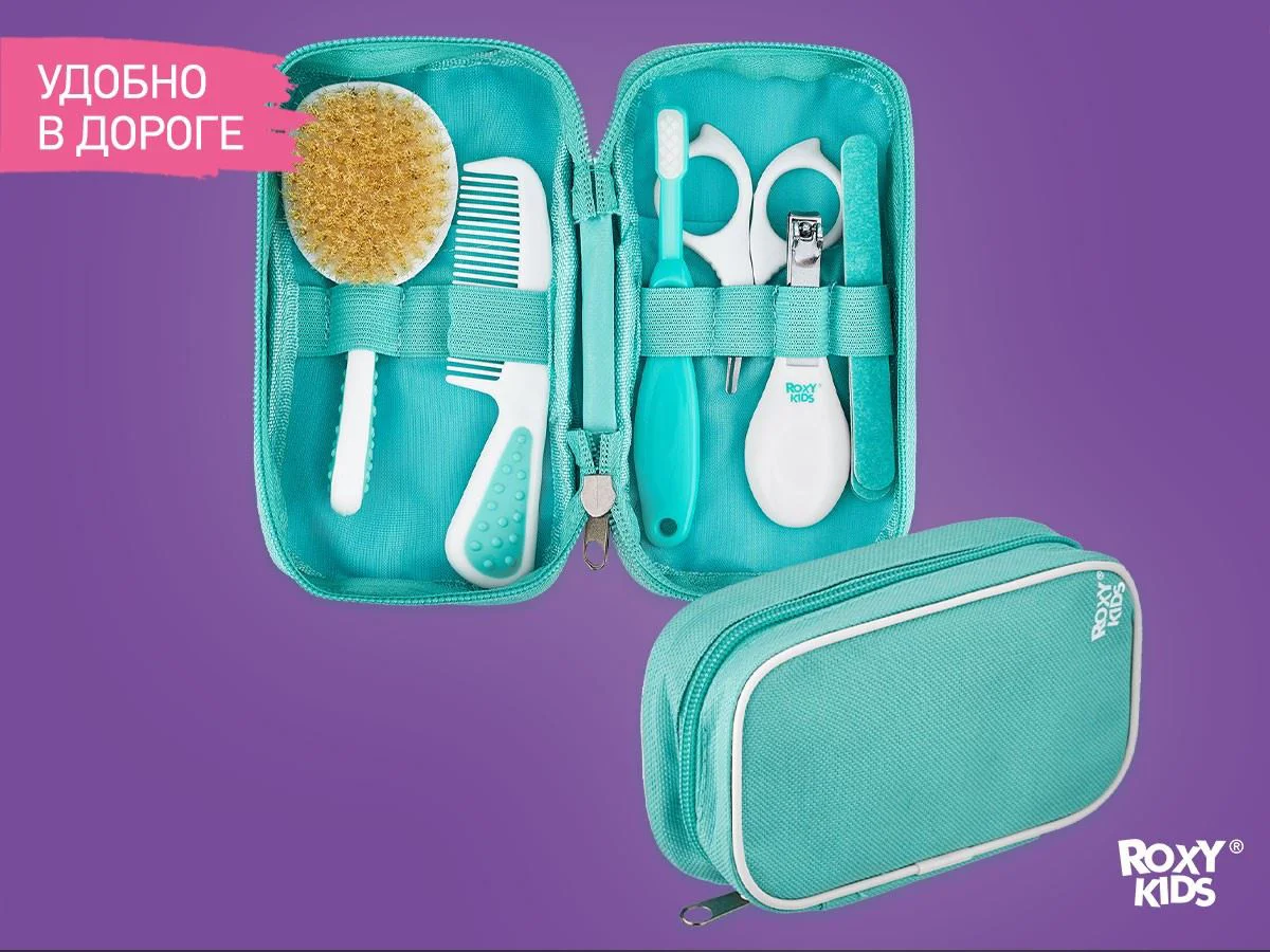 Набор для ухода за малышом 6 в 1 Roxy Kids Blue foto