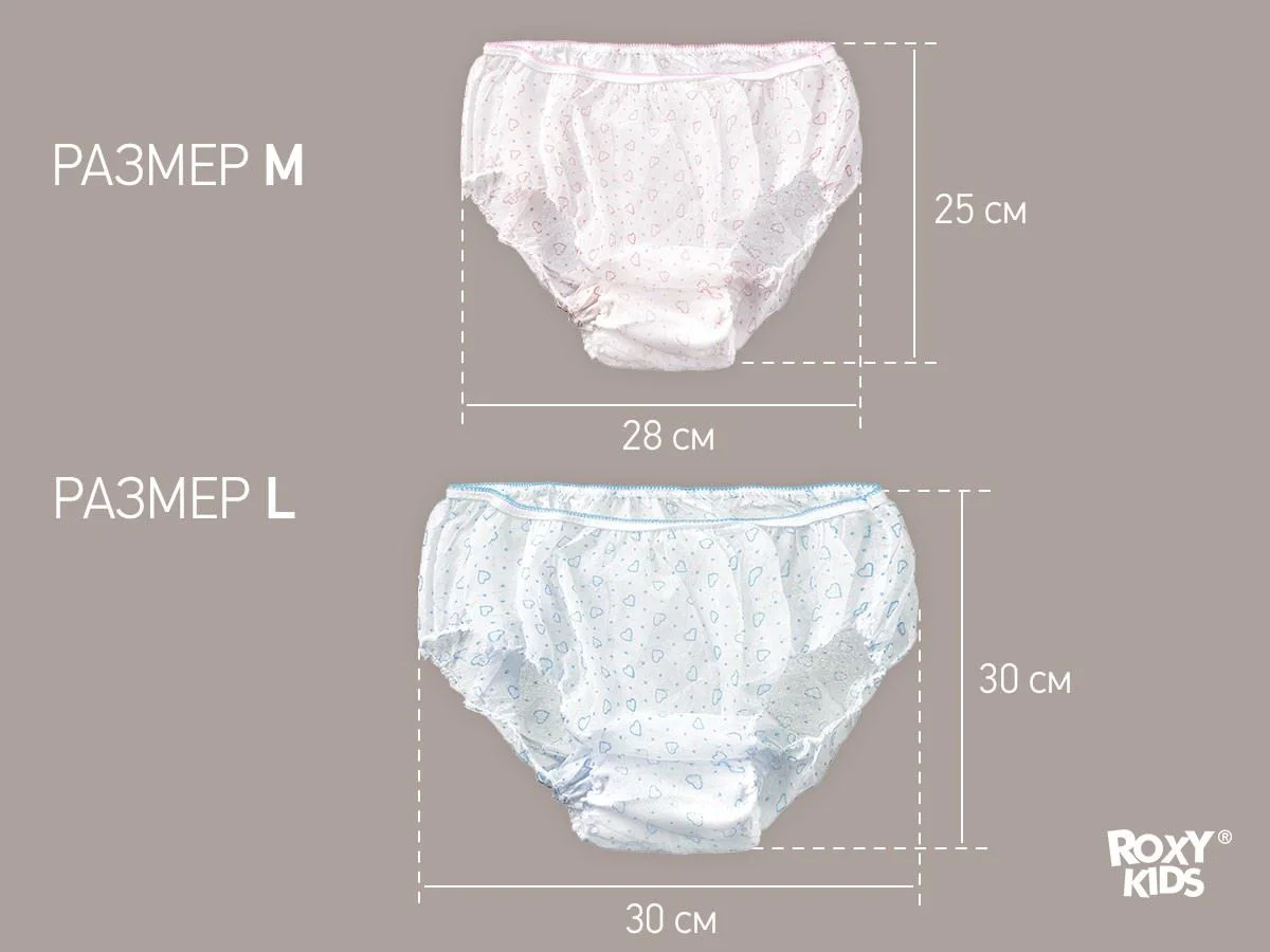 Chiloti de unica folosinta pentru maternitate Roxy Kids, marimea M, 90-100 cm, 7 buc. foto