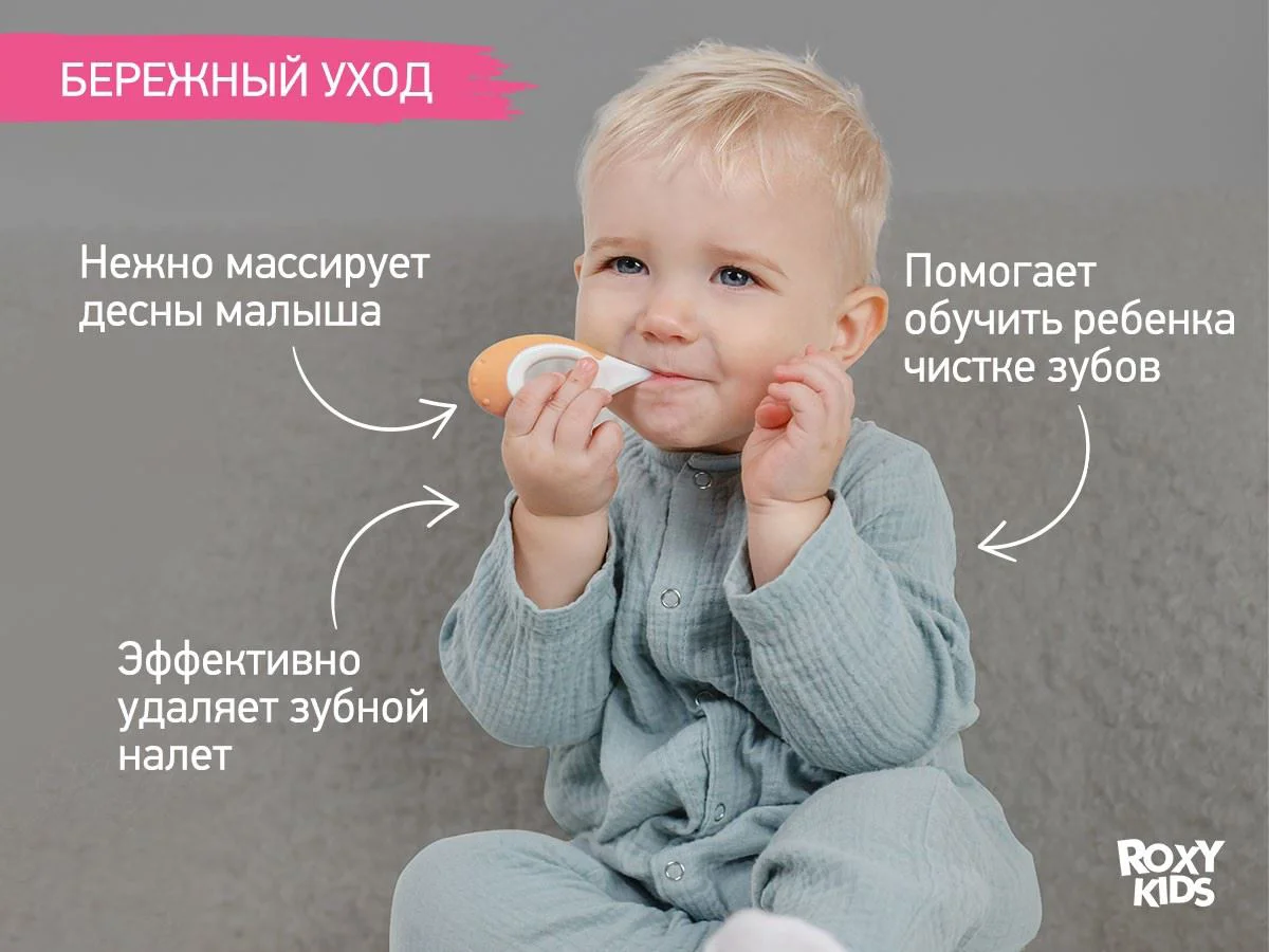 Набор зубных щёток Roxy Kids Seahorse Green&Orange, 2 шт. foto