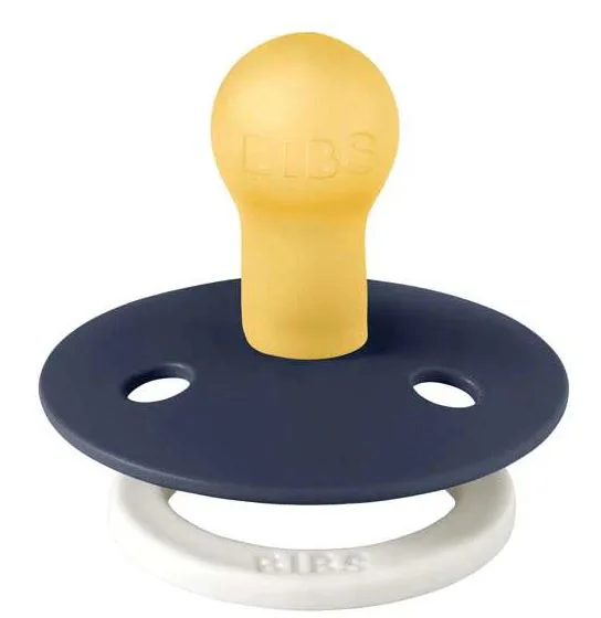 Suzeta rotunda din latex BIBS Glow Deep Space (0-6 luni) foto