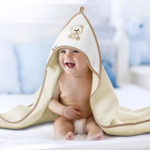 Prosop de baie Akuku Bear Beige, 100x100 cm foto