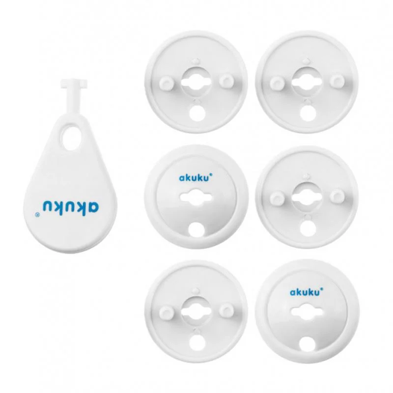 Protectii pentru prize Akuku White, 6 buc. foto