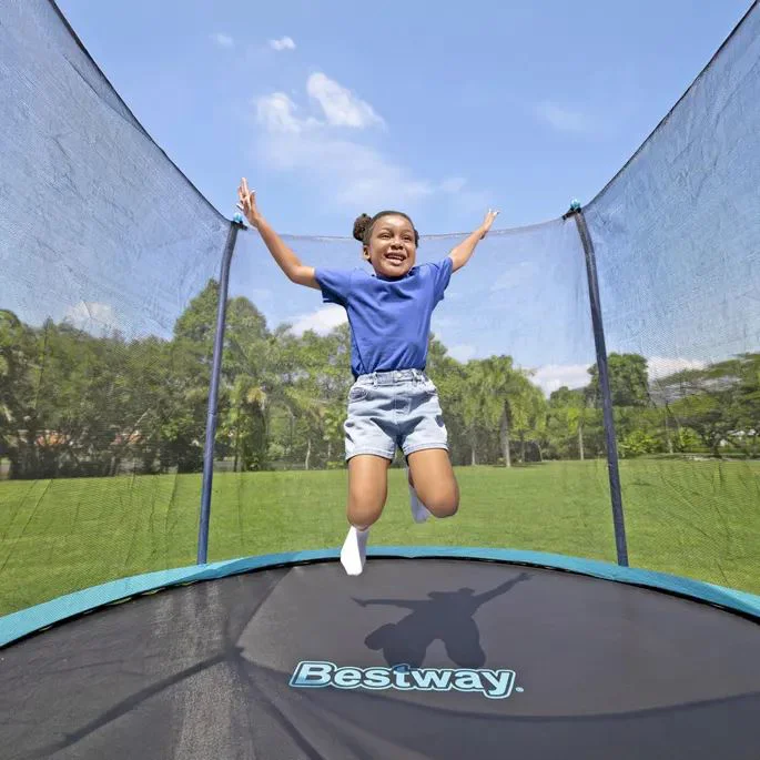 Батут Bestway Xtreme Air с пружинами и защитной сеткой, 305x255 см, до 90 кг foto