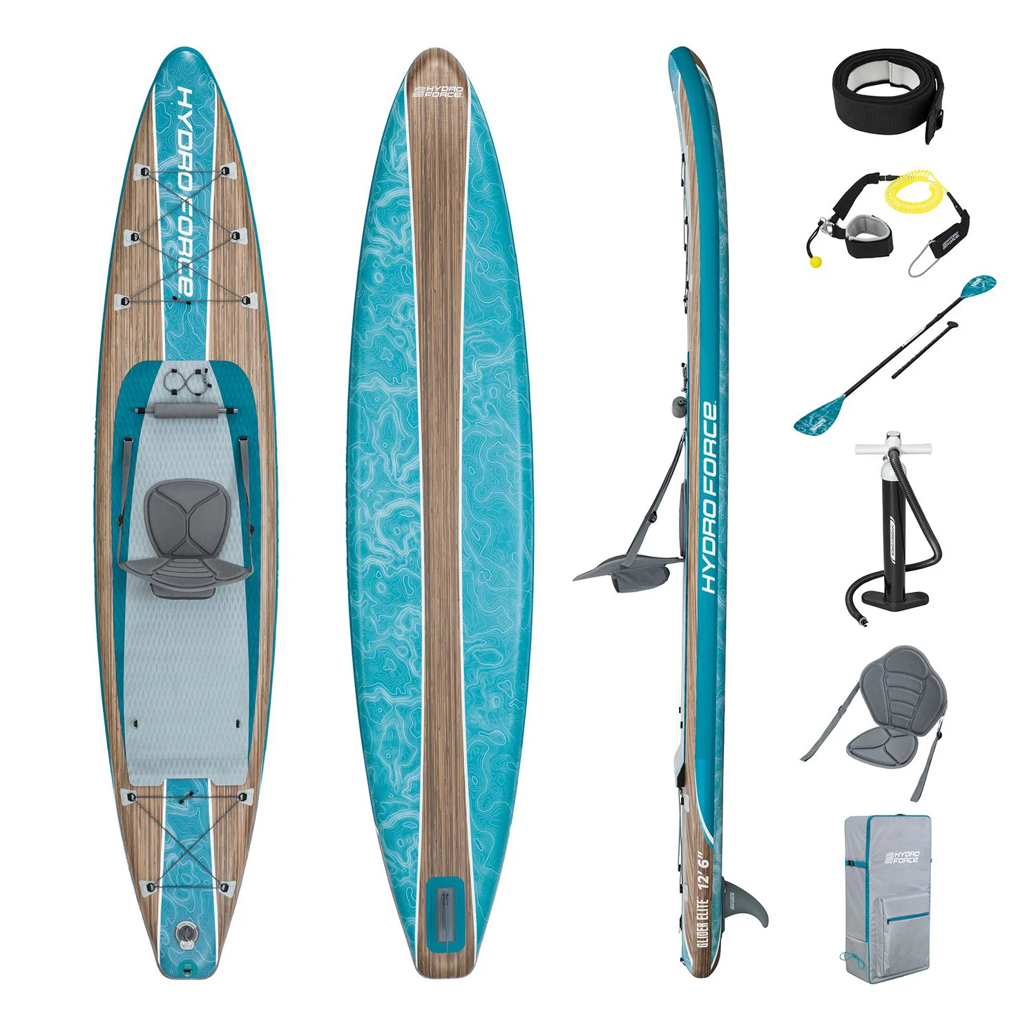 Placa SUP Bestway Hydro-Force FreeSoul Elite si Caiac 2 in 1, 335x84x15 cm, pana la 150 kg foto