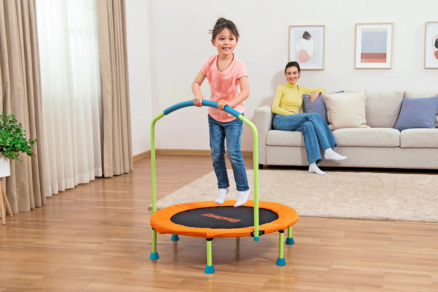 Батут Bestway WonderJump, 91x96 см, до 25 кг foto