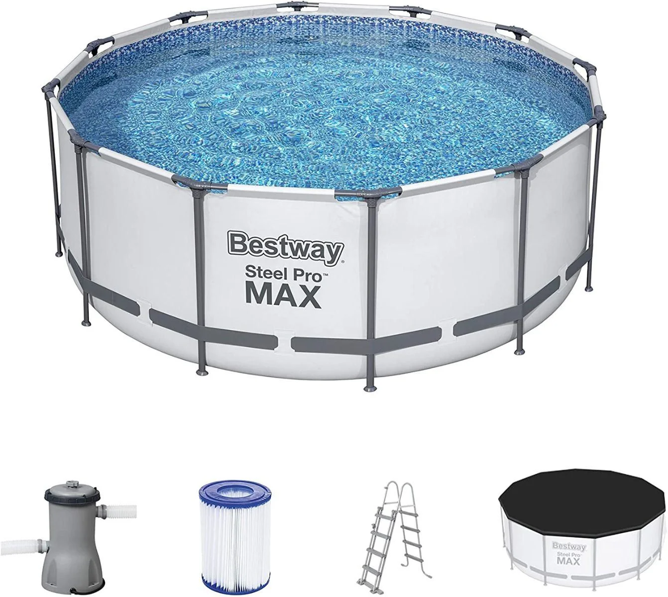 Бассейн Bestway STEEL PRO MAX, 366x122 см, 10250 л, металлический каркас foto