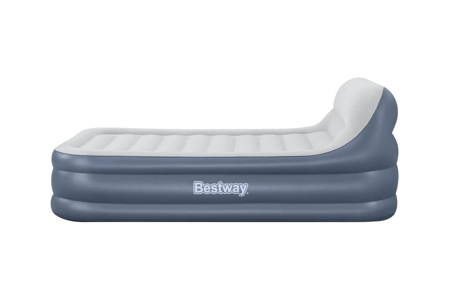 Надувной матрас Bestway с электрическим насосом и изголовьем, 226x152x84 см foto