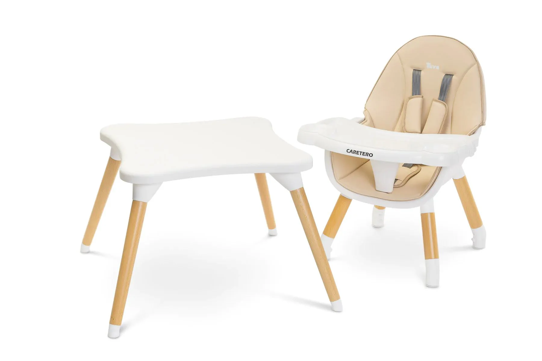 Scaun de masa 3 in 1 Caretero Tuva Beige foto
