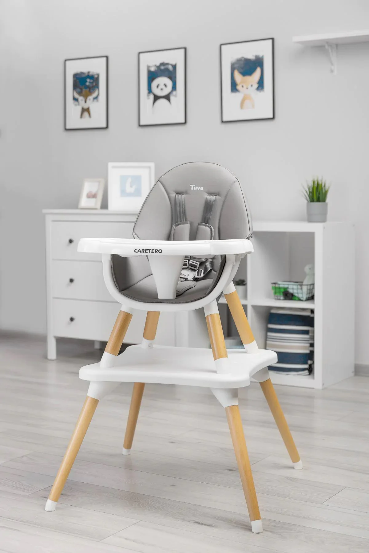 Scaun de masa 3 in 1 Caretero Tuva Grey foto