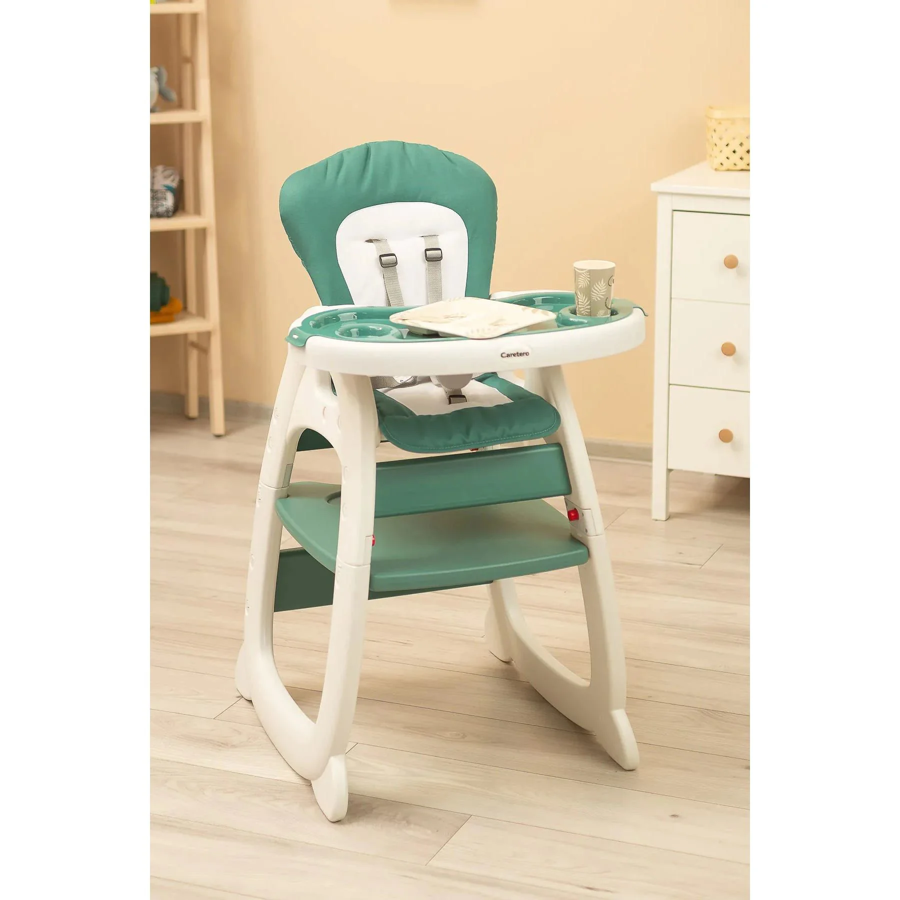 Scaun de masa 2 in 1 Caretero Homee Green foto