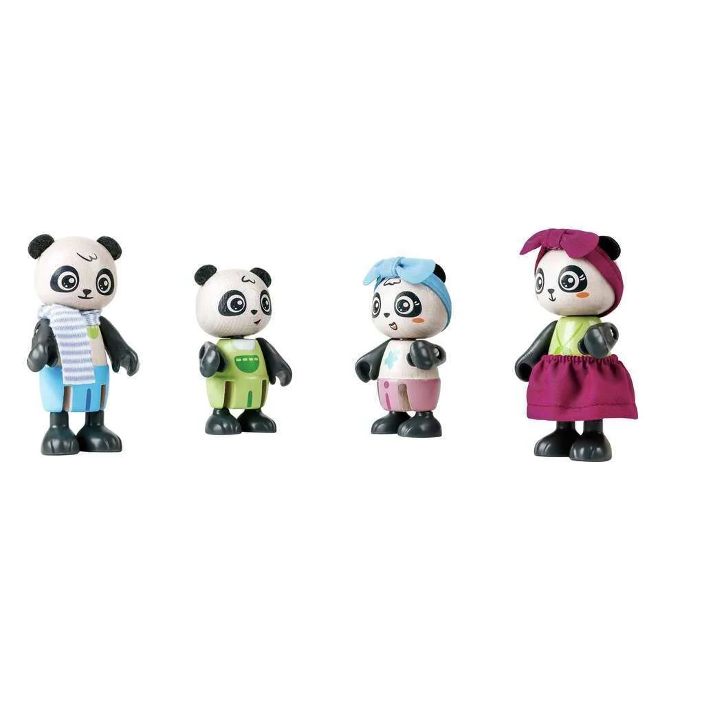 Casuta pentru papusi Hape Casa din bambus a ursilor panda foto