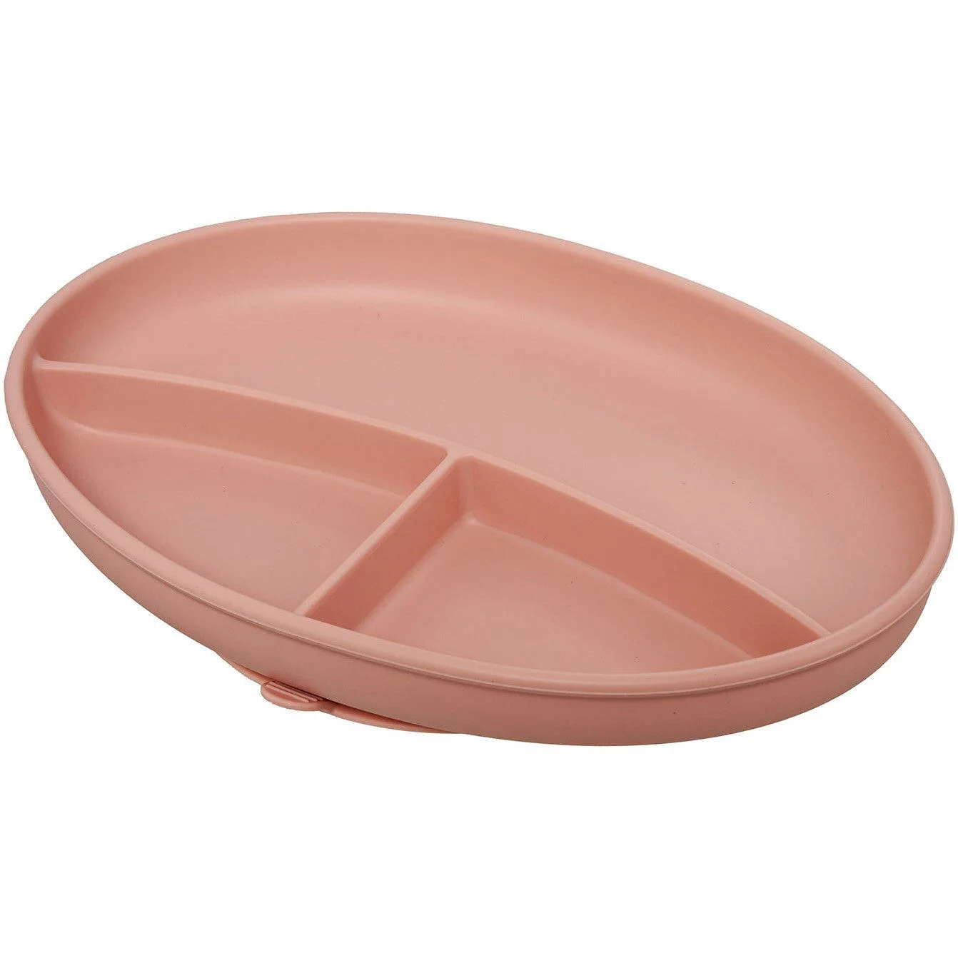 Set din silicon: baveta, bol, farfurie, lingurita si furculita U-Grow Pink, 5 piese foto