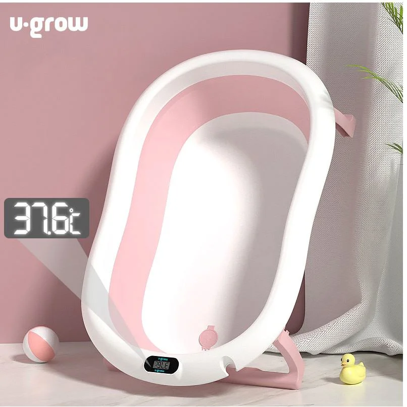 Ванночка U-Grow с подушкой и термометром Pink foto